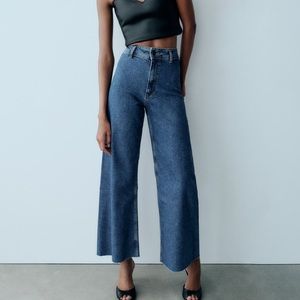 High Waisted ZW Marine Straight Jean from Zara